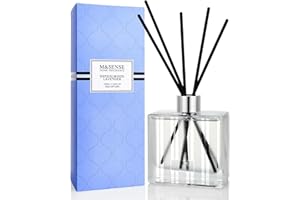 ‎M&SENSE M&SENSE Duftstäbchen Set, 200ml Sandelholz & Lavendel Duft, Aroma Diffuser mit 7 Stäbchen, langanhaltender Raumduft für Badezimmer, Schlafzimmer, Regal, Geschenkidee für Sie, MSRD0108