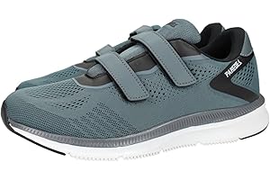 Paredes LD22593 Deportivas de Hombre en Color Gris, Tenis con Velcro y Plantilla viscoactive, Deportivas Grises para Chicos H