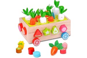 Dr. MUYA Zabawka do sortowania i układania w stos, kreatywna zabawka do sortowania zabawek, z drewna, edukacyjna zabawka układana, 22 x 16,5 x 9,5, 850 g