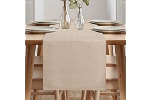 ARVOV Tischläufer, Wasserdicht Tischläufer, Tischläufer Modern, Läufer Tisch, Tischläufer Frühling Modern, Grün Tischläufer für Draussen Balkon Drinnen Party Dekoration (Khaki, 40 x 240 cm)