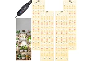 PERMUST 4 Piezas Lámpara de Planta, Lámpara de Cultivo,Lámpara de Planta de Espectro Completo,con 540 Leds,Luz para Plantas de 10 Niveles Regulable,Grow Light para Plantas de Interior,Verduras,Flores