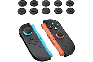 NEWDERY 12 szt. uchwytów na kciuki do Nintendo Switch 2, nakładki na kciuki, ergonomiczna konstrukcja, ulepszony uchwyt do gier, wygodne i trwałe, zamiennik kontrolera joysticka do uchwytu kontrolera