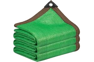 AMMOI Red De Sombreado De Protección Solar Verde 2x3m 2x5m 3x8m 4x4m 5x10m Malla Sombreadora Resistente Al UV Del 80% Paño De Sombra Transpirable Resistente Al Desgarro Y Al Viento Para Piscina Jardín ( Siz
