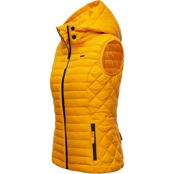 Gilet Matelassé MARIKOO Pour Femme - Sans Manches Et Léger - Avec Poches Zippées - Taille XS à 3XL