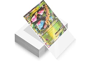 Jinhuaxin 100 Fundas para Cartas,66x91mm Fundas Cartas Magic,Fundas Cartas Transparente para Cartas,Vistoso Card Sleeves para Cartas Coleccionables como Magic,The G-athering,M-TG