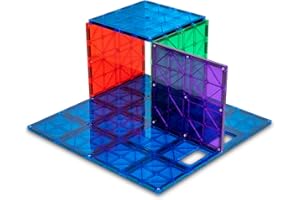 Playmags: Super Durable budynku Stabilizer Set, Wielka dodać do wszystkich zestawów Magnet kafelki, współpracuje ze wszystkimi wiodącymi markami 1 - 12 „x12” i 4 - 6 „x 6” (kolory mogą się zmieniać)