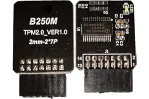 NUHFUFA TPM2.0 módulo TPM 14 Pin 2 * 7P módulo de Seguridad Apto para MSI B250M Win11 Plataforma Piezas(LPC)