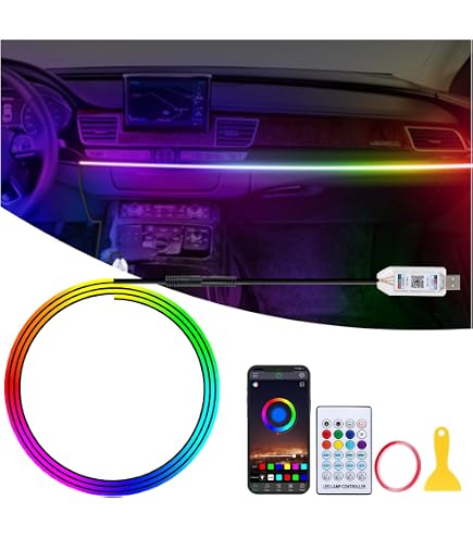 Letronix Full LED Sfeerverlichting Oranje - Dashboard + 4 Deuren Voor BMW E39 E46 E60 E61 E90 Etc.