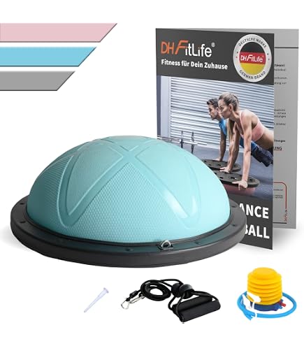 TOGU Jumper - Roter 2/3 Ball Mit Trampolineffekt | Bis 200 Kg Belastbar, 52x24 Cm