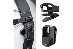 ZJRXM ryggsäckshållare för DJI Osmo Nano tillbehör, 360° rotation ryggsäck axelrem clip för DJI Osmo Nano action kamera, för
