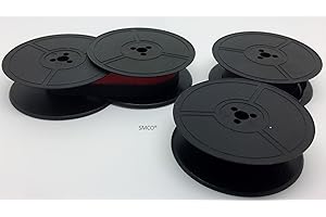 SMCO Typewriter Ribbon for Olympia Traveller DE Luxe S BLACK/RED
