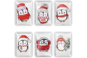 IXYDOR Lot de 6 Chaufferette Main Reutilisable, Chauffe Main de Poche Enfant, Chauffe Main Reutilisable, Chaufferette Main de Poche en Déplacement Mini Bouillotte Cadeau pour l'hiver Les Froides Randonnée
