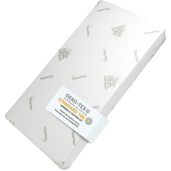 Matelas Bébé Bamboo 60x120cm - Viscose Naturelle - 10cm D'épaisseur - Fabrication Française - OEKO-TEX® - Déhoussable