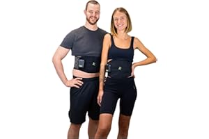 ‎EAGLEFIT eaglefit - Premium EMS-Belt 2.0 mit 6 hocheffektiven Elektroden für gezieltes und effektives Bauch- oder Rückentraining - Bauch Trainer Gürtel (Elektrostimulation) inkl. App