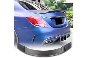 MCARCAR KIT Alerón de fibra de carbono para Mercedes Benz 2015-2021 Clase C W205 C180 C200 C250 C300 C400 C43 C63 AMG Sedan Tapa trasera de maletero Highkick Wing Lip Factory Outlet (estilo A)