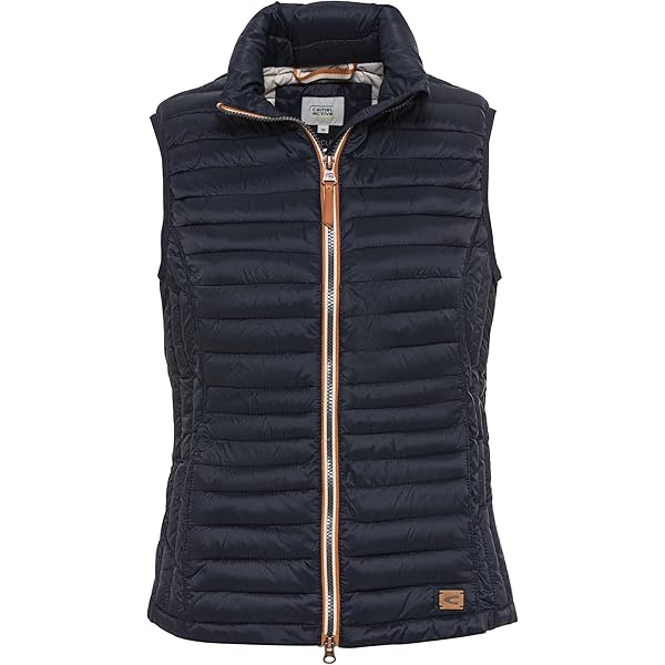 Outdoor Ventures Gewatteerd damesvest met capuchon, opvouwbare overgangsvesten, gevoerd hybride sportvest, warm fietsvest met opstaande kraag, voor wandelen, kamperen, XL