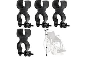 banjiabb 4 supporti per stampelle, accessori per sedia a rotelle, per deambulatore, supporti per bastoni da passeggio e stampelle, supporto per bastone da passeggio, per sedia a rotelle, scooter,