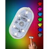 Zauss Mini 6 Led Lamp with 7 Color Changeable Touch Sensor USB Rechargeable Magnet Lighting