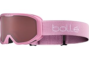 bollé INUK – Masque Ski Enfant - Écran Vermillo – Anti-buée, Anti-rayures, Aération Flow-Tech, Confort mousse