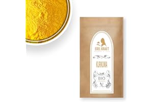 ‎EDEL KRAUT MANUFAKTUR DES LEBENS KURKUMA PULVER BIO | EDEL KRAUT 100% reines BIO Curcuma Pulver - Bio Kurkuma ist perfekt für Smoothies, Goldene Milch, Pasten, Kurkuma Bio Latte u.v.m - 250g | turmeric powder - Premium Kurkuma Gewürz