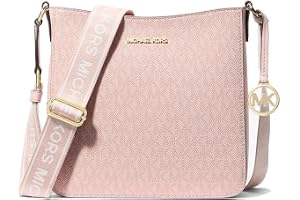 Michael Kors Crossbody handväska för kvinnor Jet Set resa liten signatur logo messengerväska (puderblush)