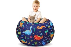 ‎DECALSWEET decalsweet Dinosaurier Sitzsack für Kinder Spielzeug Lagerung Groß für Kinderzimmer Aufbewahrung Nur Tasche