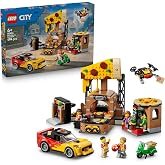 LEGO City Ara&ccedil;larla Pizza Dağıtım Deneyimi 60496 | 6 Yaş ve &Uuml;zeri &Ccedil;ocuklar i&ccedil;in 4 Minifig&uuml;r ve Motosiklet İ&ccedil;eren Oyuncak Yapı