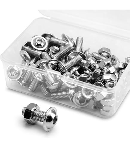 50 Dadi Flangiati M6 In Acciaio Inox 304 - Per Auto, Moto, Elettronica E Edilizia, Esagonali - Foto 13