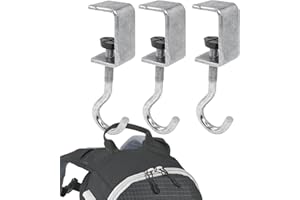 Zayin 3 szt. uchwyt na torbę na biurko, tornister, wieszak na słuchawki, regulowany metalowy zacisk pod biurko uchwyt hakowy do przenośnej torby na słuchawki gamingowe ubrania hak stołowy