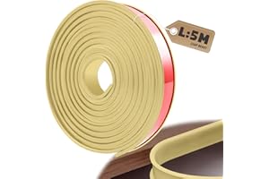 LeapBeast U-Form Selbstklebend Möbelkantenband, 5 Meter Möbelkantenband Flexible TPE Faltbarer Kantenschutz für Tische Bettkanten Nachttische Wand Ecken