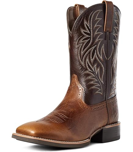Stivali Da Cowboy Uomo - Altezza Polpaccio, Con Ricamo Vintage E Suola Antiscivolo, Taglie 38-48