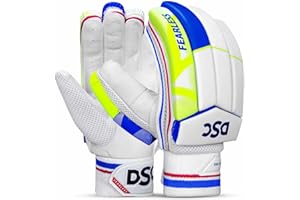 DSC Intense Attitude Leather Cricket Batting Gloves, (Multicolor)