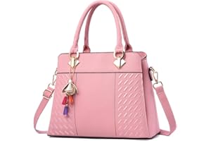 KEEPOP Women Purses Satchel Handbags Ladies Designer Top Handle Tote Bag PU Leather Bag