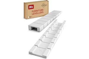 LouMaxx Set med 20 möbelkilar, 8 x 20 x 100 mm, plast, med integrerade brytpunkter