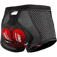 X-TIGER Ciclismo Uomo 5D Gel Imbottito Boxer Traspirante Biancheria Intimo Mutande Pantaloncini da Ciclismo Bici