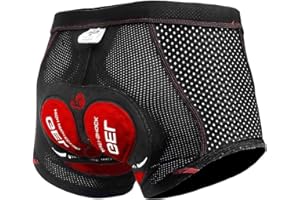 X-TIGER Hombres Ropa Interior de Bicicleta con 5D Gel Acolchado MTB Boxer Ciclismo Pantalones Cortos