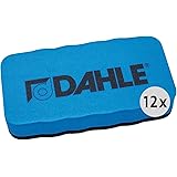 Dahle Whiteboard Sponge (Magnetic Wiper for Dry Cleaning on Many Surfaces) Pack of 12, Blue