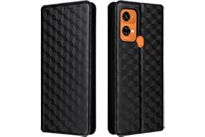 Unichthy Phone Case for Oukitel C33 Cover Flip Shockproof 3D Fashion Wallet Case Anti-slip PU Leather Stand Magnetic Closure Folio Bumper Protective Phone Skin for Oukitel C33 Black