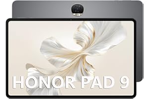 HONOR Pad 9 Tablette Tactile 12,1 Pouces Android 13+Bluetooth, WiFi, 8 Go/256 Go Tablette with 8 Haut-parleurs, Octa-Core, 120Hz 2.5K Screen, 8300mAh, Snapdragon 6 Gen 1 gravé en 4nm, Space Gray