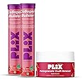 PLIX - THE PLANT FIX | Anti-Ageing Combo with Collagen Builder Bubbly Effervescent 30 Tablets & Pomegranate Youth Renewal Night Cream | For Improved Skin Elasticity & Reduced Wrinkles