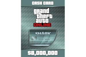 ROCKSTAR GAMES Grand Theft Auto Online | GTA V Megalodon Shark Cash Card | 8,000,000 GTA-Dollars [Code Jeu PC]