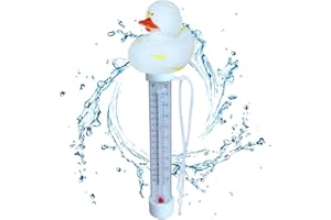 FULENYI Jauge de température de piscine flottante, jauge de température de piscine flottante | Jauge de température précise de canard avec corde - Jauge de température pour piscines intérieures et extérieures