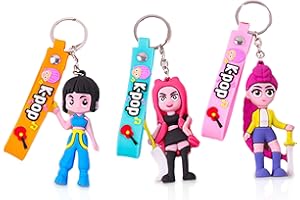 Gifts by L Kpop Inspired Hunters Keychain 3pcs set, Kpop Demon, Huntrix, Waterproof, Anime Keychain, Gift for Girls, Korean Pop, Anime Lovers, Collectors, for Bag, Backpack, Mobile Phones Decor