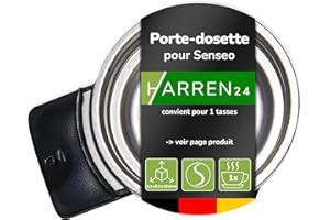 Harren24 Porte-dosette CRP100/01 pour 1 tasse compatible avec les machines à café à dosettes Philips Senseo Viva Cafe, Latte Select, Cappuccino Select, Latte Duo, Quadrante, Twist