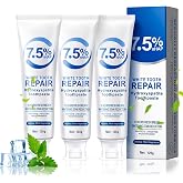 Puasok 3 Pieces Hydroxyapatite Toothpaste, Fluoride Free | Natural Whitener, Enamel Protection and Relief for Sensitive Teeth