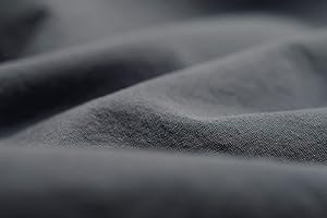 L1NK STUDIO Poszewka na poduszkę, jednokolorowa, z wysokiej jakości kierownicą (60 x 60 cm), 100% bawełna (perkal, 200 nitek) GRIS