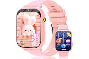 clleylise Kids Smart Watch for Girls Boys - Smart Watch for Kids Fitness Watch with 18 Fun Games, 8MP Camera, Step Counter & Sleep Monitoring, Alarm, Flashlight, Christmas