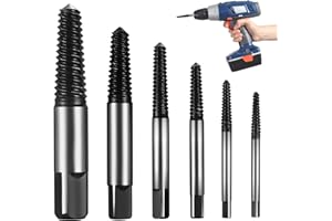 SZYILIDA 6 Pz Estrattori Viti Danneggiate, Estrattore Viti Danneggiate, Estrattore Viti Spanate, Set di Strumenti Dispositivo di Rimozione Bullone per Rimozione di Bulloni Viti Spelate/Rotte