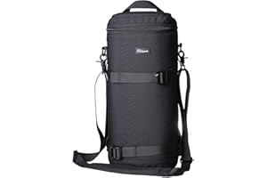Nicama LB1 Deluxe Objektivtasche für Canon RF 800 mm/Tamron SP 150-600 mm/Sigma 150-600 mm / 150-500 mm/Nikon Nikkor AF-S 200-500 mm und mehr, mit Reißverschluss, Polyester