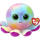 TY Beanie Boos Pastel Ahtapot Bubbles Mor Peluş Oyuncak 15 Cm